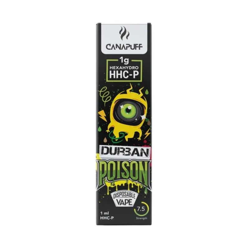 CanaPuff Durban Poison 96 % HHC-P - Jednorázové vaporizačné pero, 1 ml