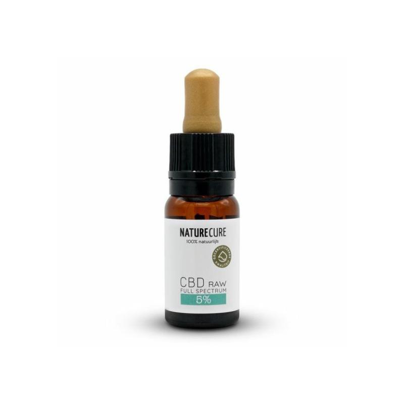 Nature Cure Full Spectrum Raw CBD olej - 5%, 10 ml, 500 mg